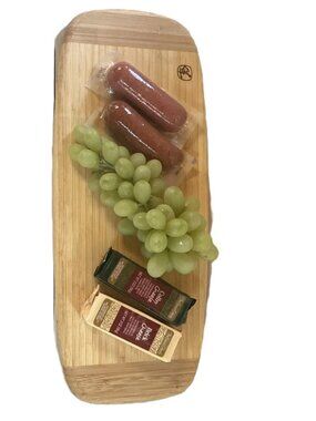 2 Tone Cutting Charcuterie Cheese Serving Board BAMBOO  Eco Friendly 14.5 x 6 in
